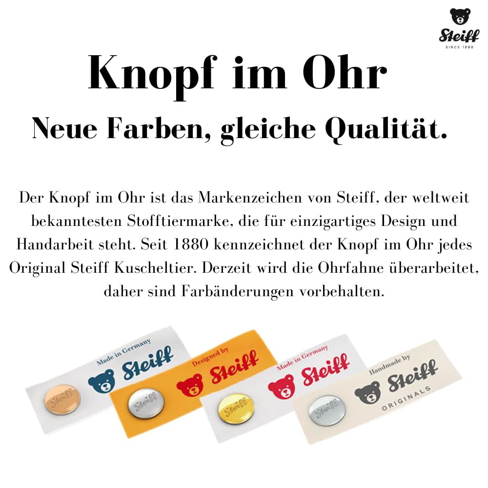 Steiff Kuscheltier Brownie Affe, Süßes Stofftier mit Kunststoffaugen, Kinder, Jungen & Mädchen, Soft Cuddly Friends